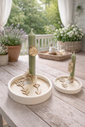 Balkon- Terrassen- Gartenlicht mit Blumeninlay