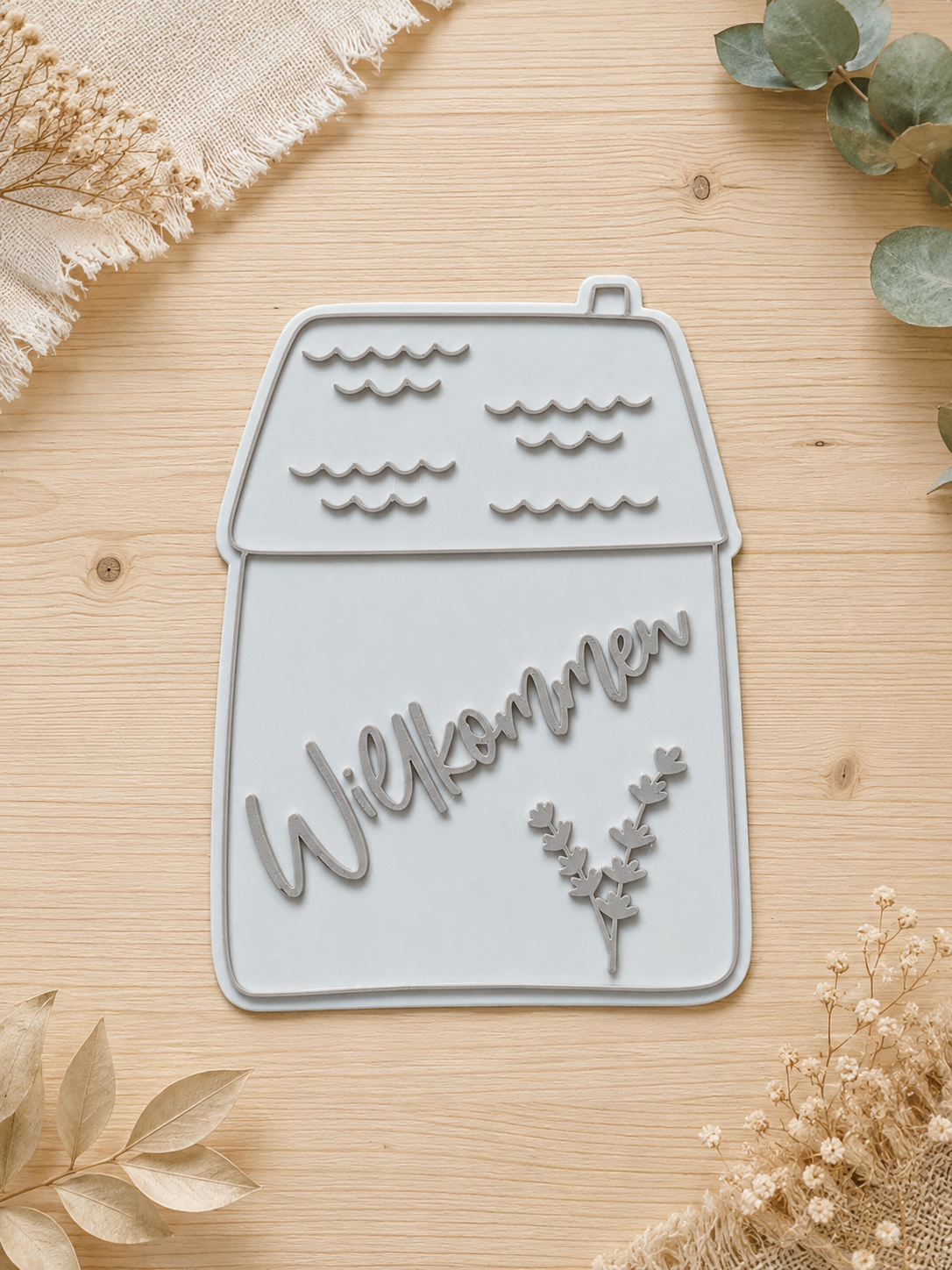 Gartenstecker Wohnhaus Personalisierbar (3D Druck)