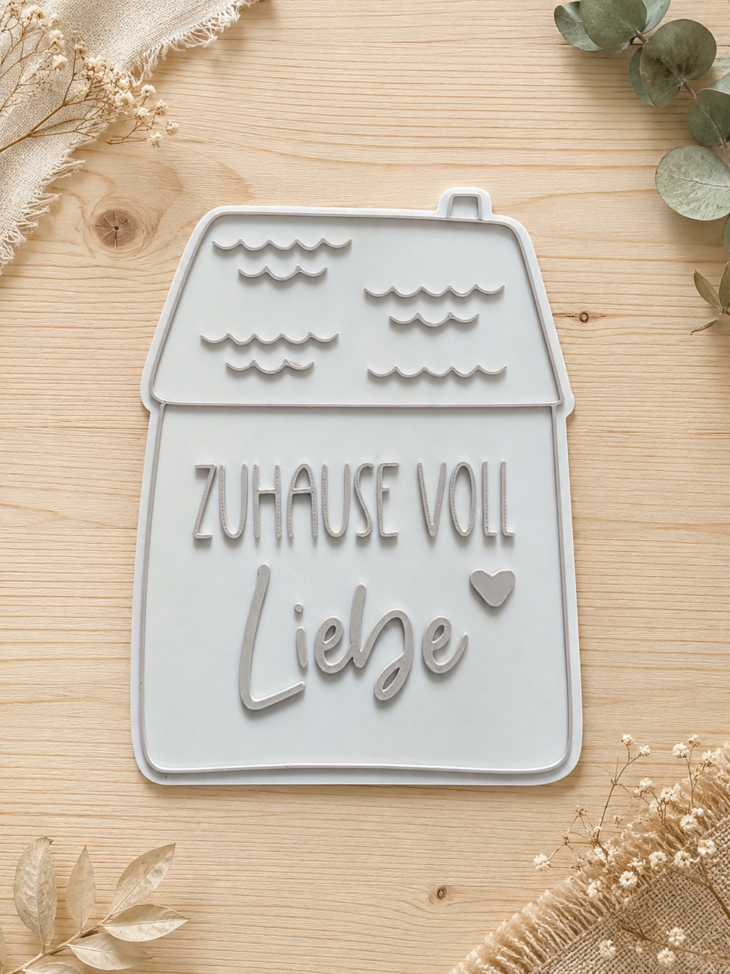 Gartenstecker Wohnhaus Personalisierbar (3D Druck)