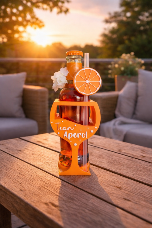 Aperitif Flaschenhalter Glasform (3D Druck)
