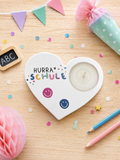 Teelichthalter Hurra Schule