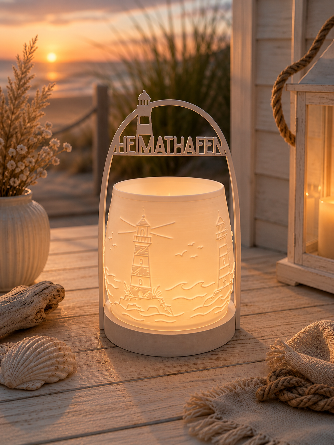 Windlicht Heimathafen (3D Druck)