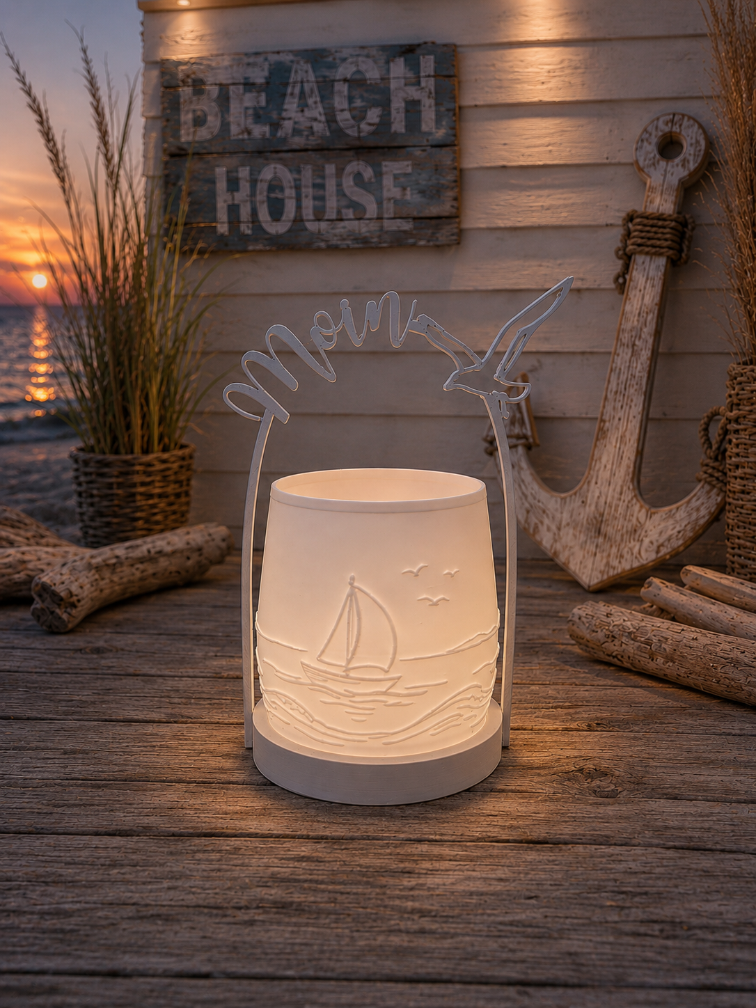 Windlicht Segelboot (3D Druck)